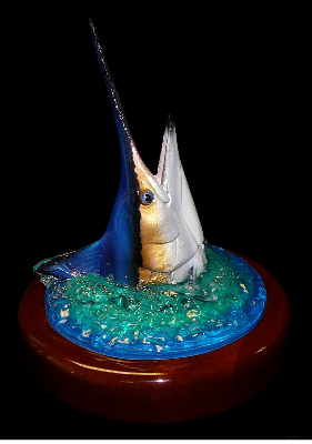 22" Blue Marlin Trophy / hear mount