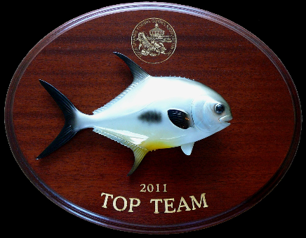 12" Permit on a Mahogany Plaque with Gold Laser Engraving 12" Permit on a Mahogany Plaque with Gold Laser Engraving